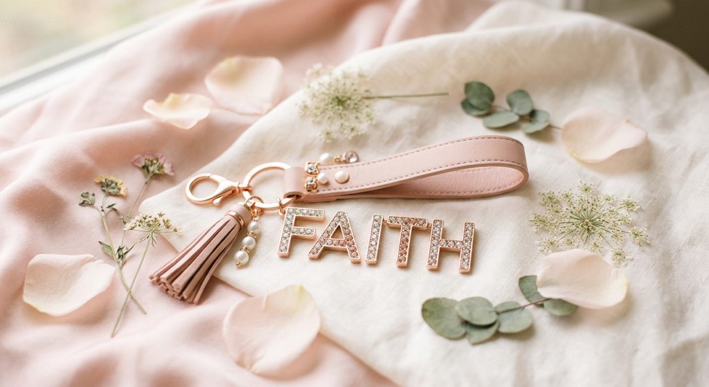 Bedazzled Name Keychain