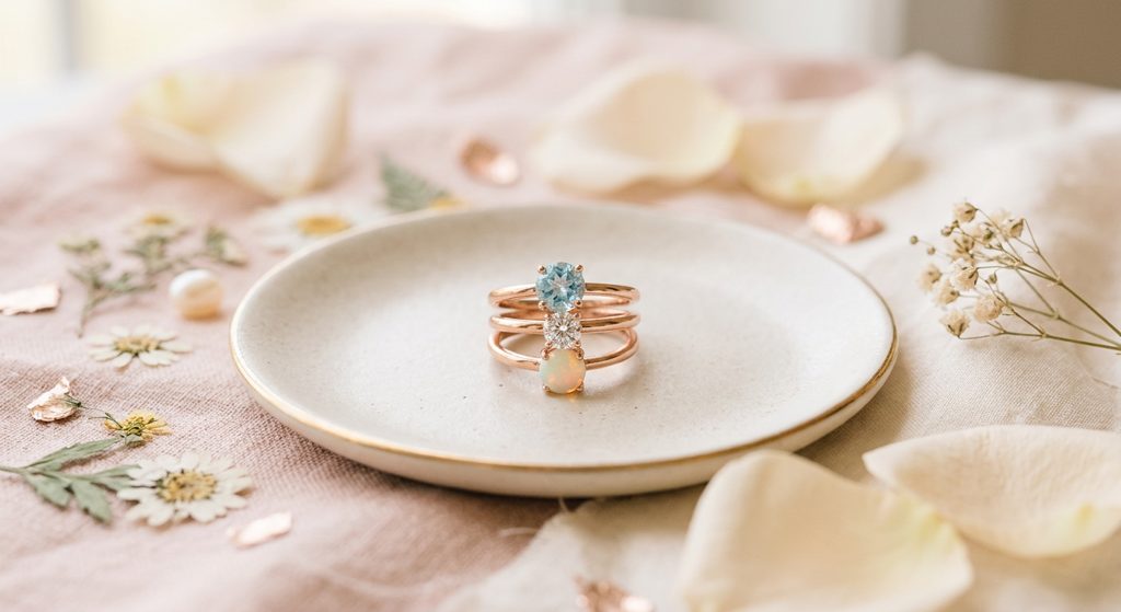 Birthstone Stacking Rings