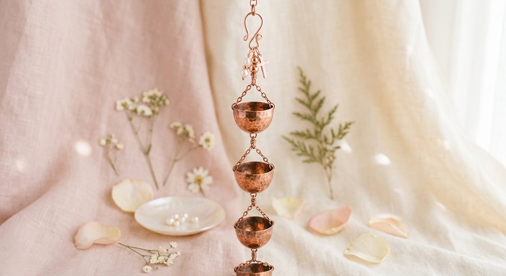 Copper Rain Catcher Chain