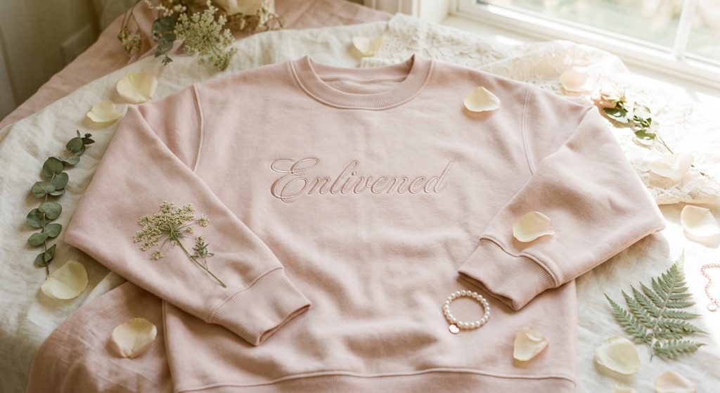 Enlivened Embroidered Crewneck