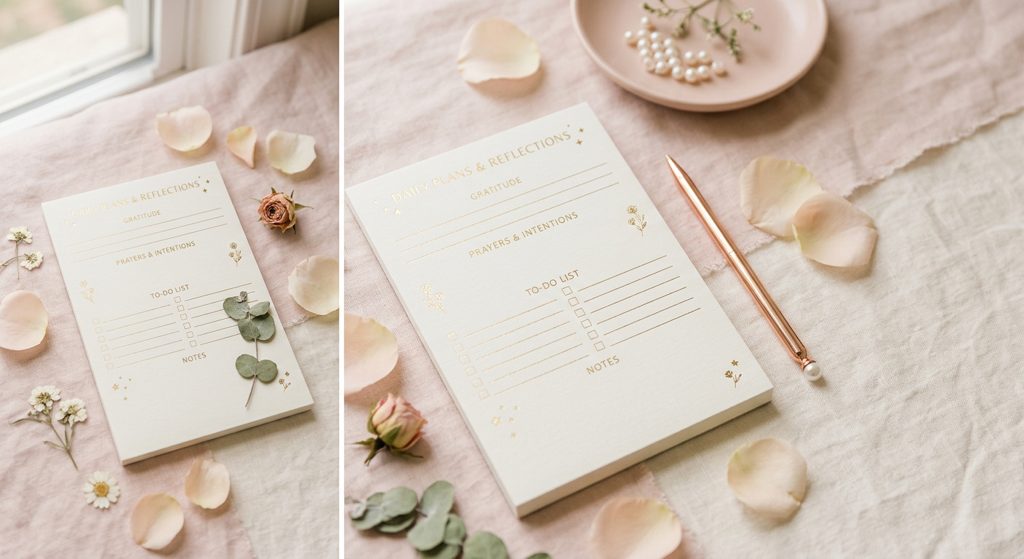 Gold-Foil Daily Notepad