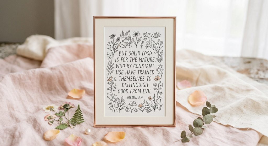 Hebrews 5:14 Art Print