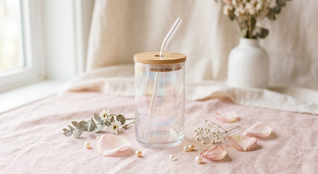 Iridescent Glass Tumbler