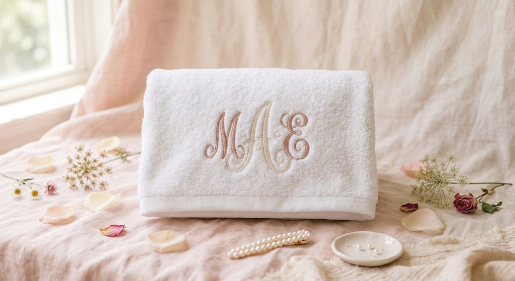 Monogram Bath Towel
