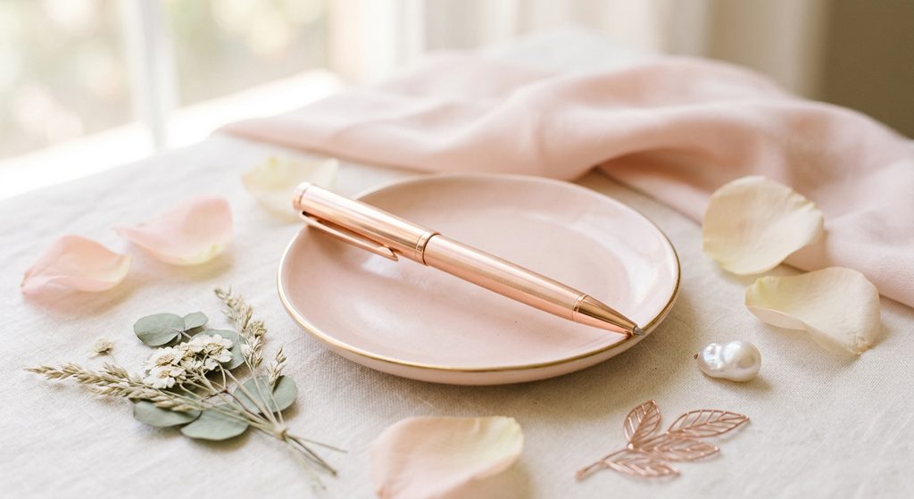Rose Gold Ink Pen