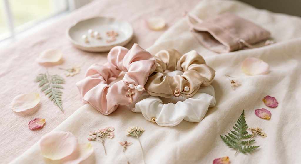 Satin Scrunchie Trio