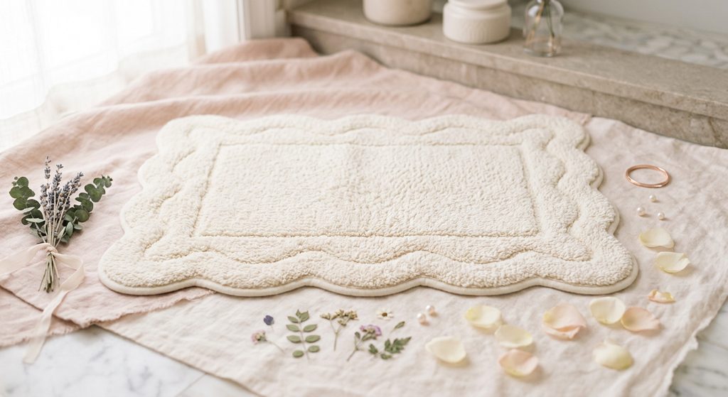 Scalloped Bath Rug